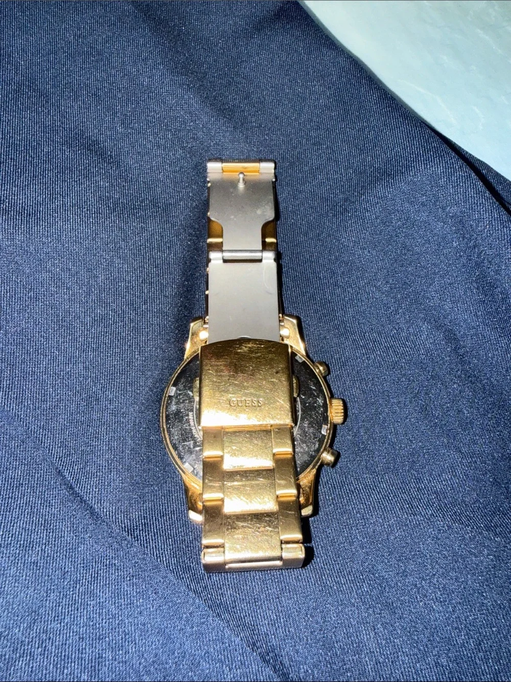 Guess Men's Gold-Tone Bracelet Watch
